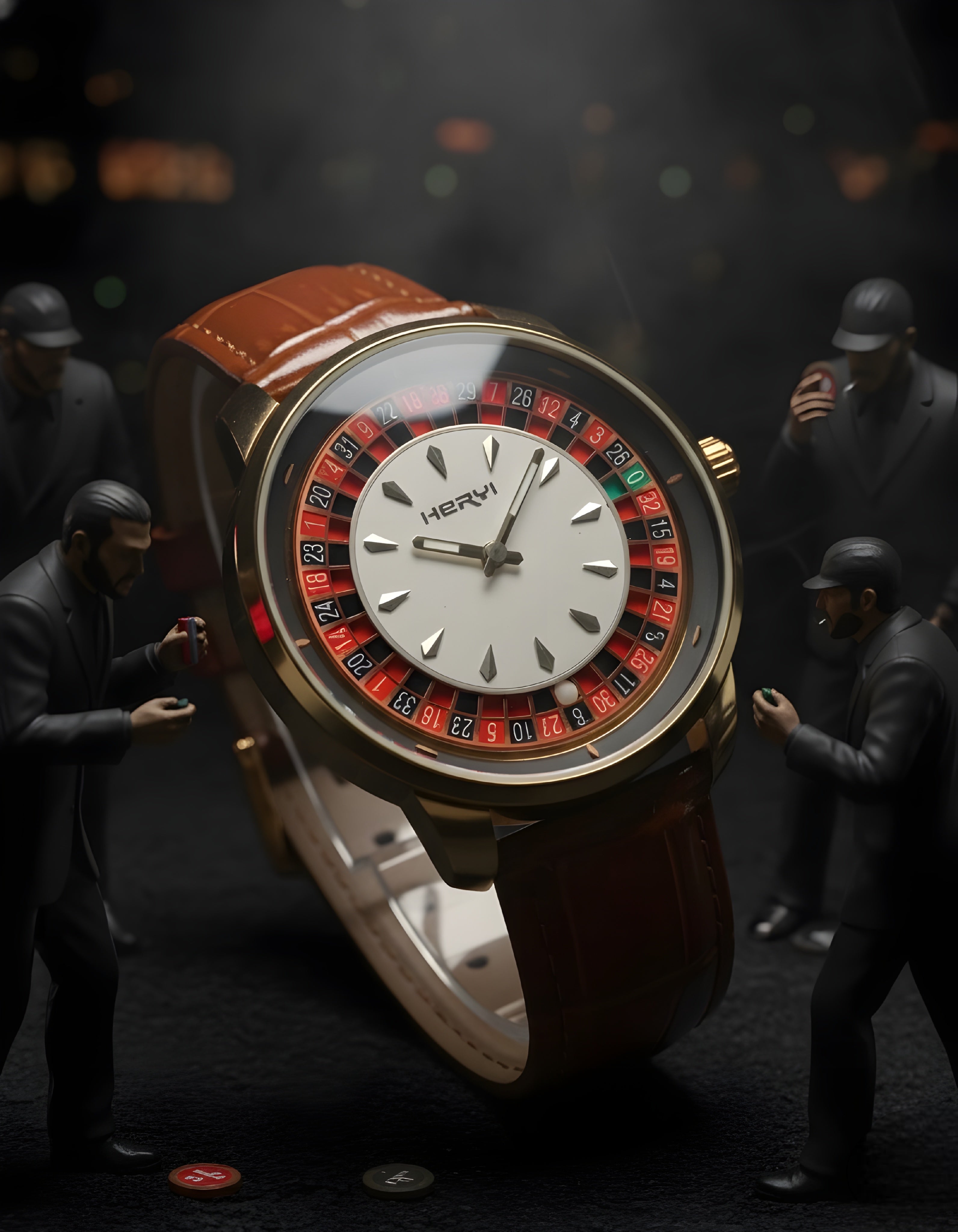 Casino Watch in Pakistan HERYI Style Roulette Dial High Quality