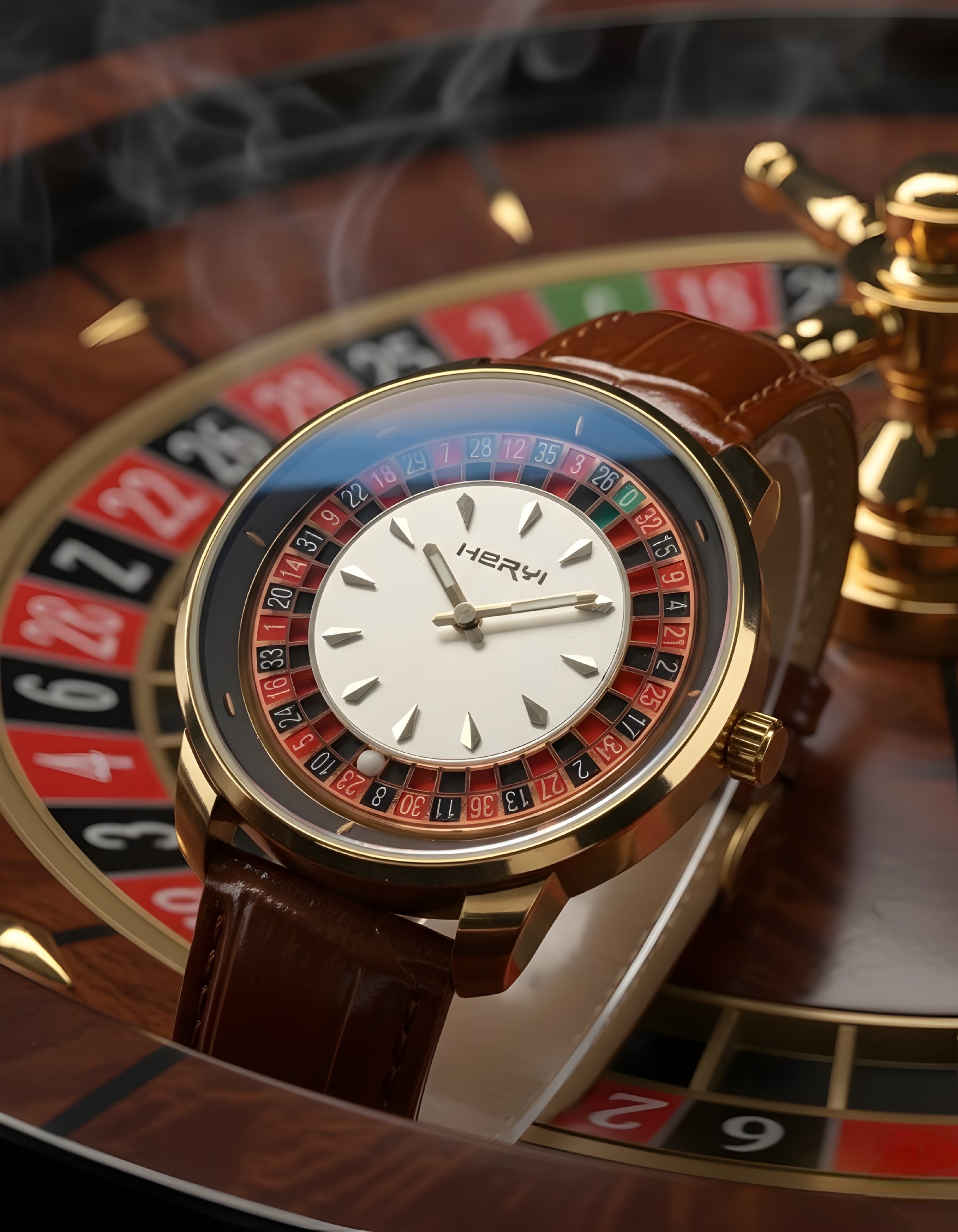 Casino Watch in Pakistan HERYI Style Roulette Dial High Quality