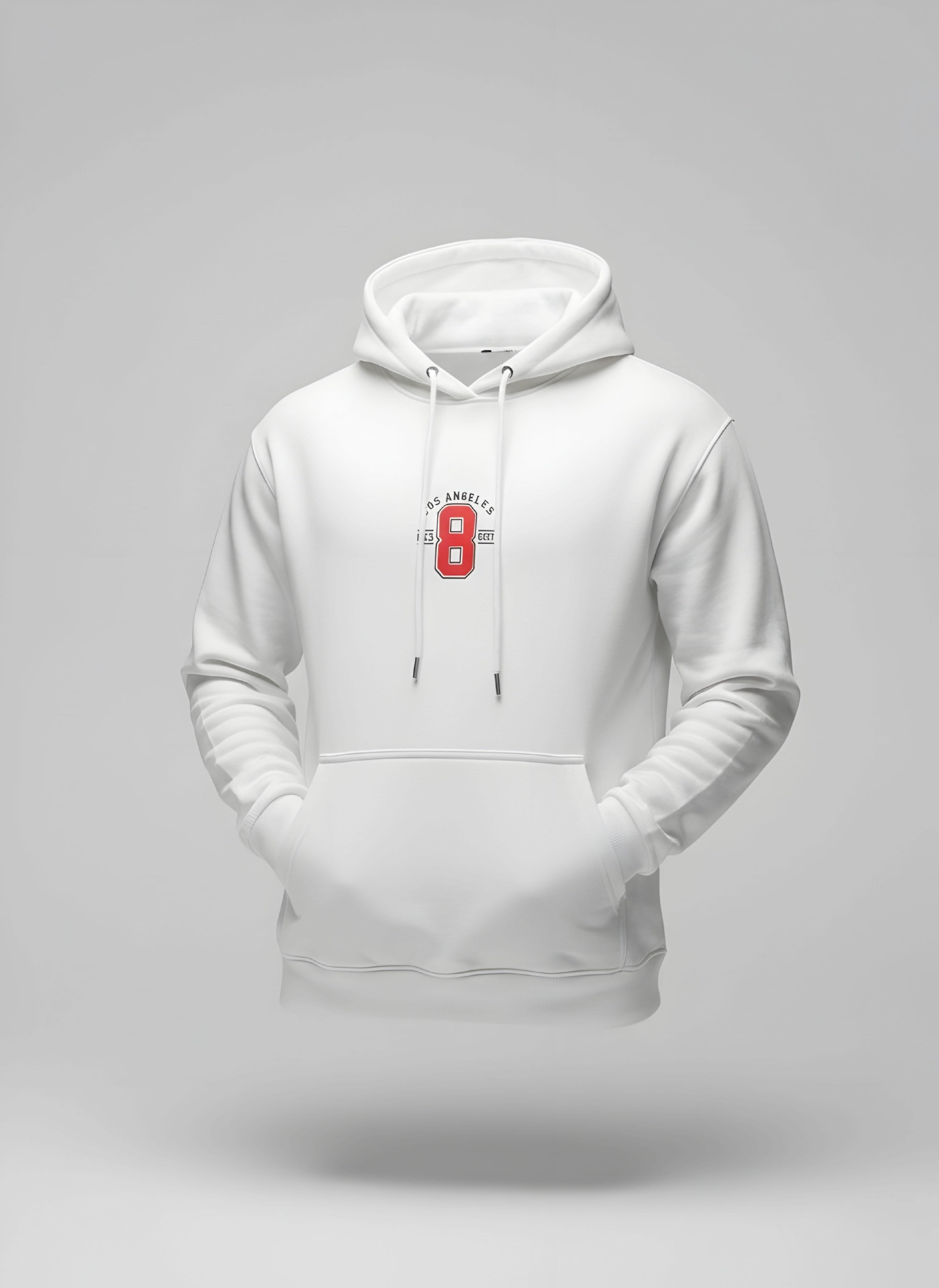 Los Angeles Varsity Hoodie | Collegiate 8 Back Print Oversized Fleece Pk