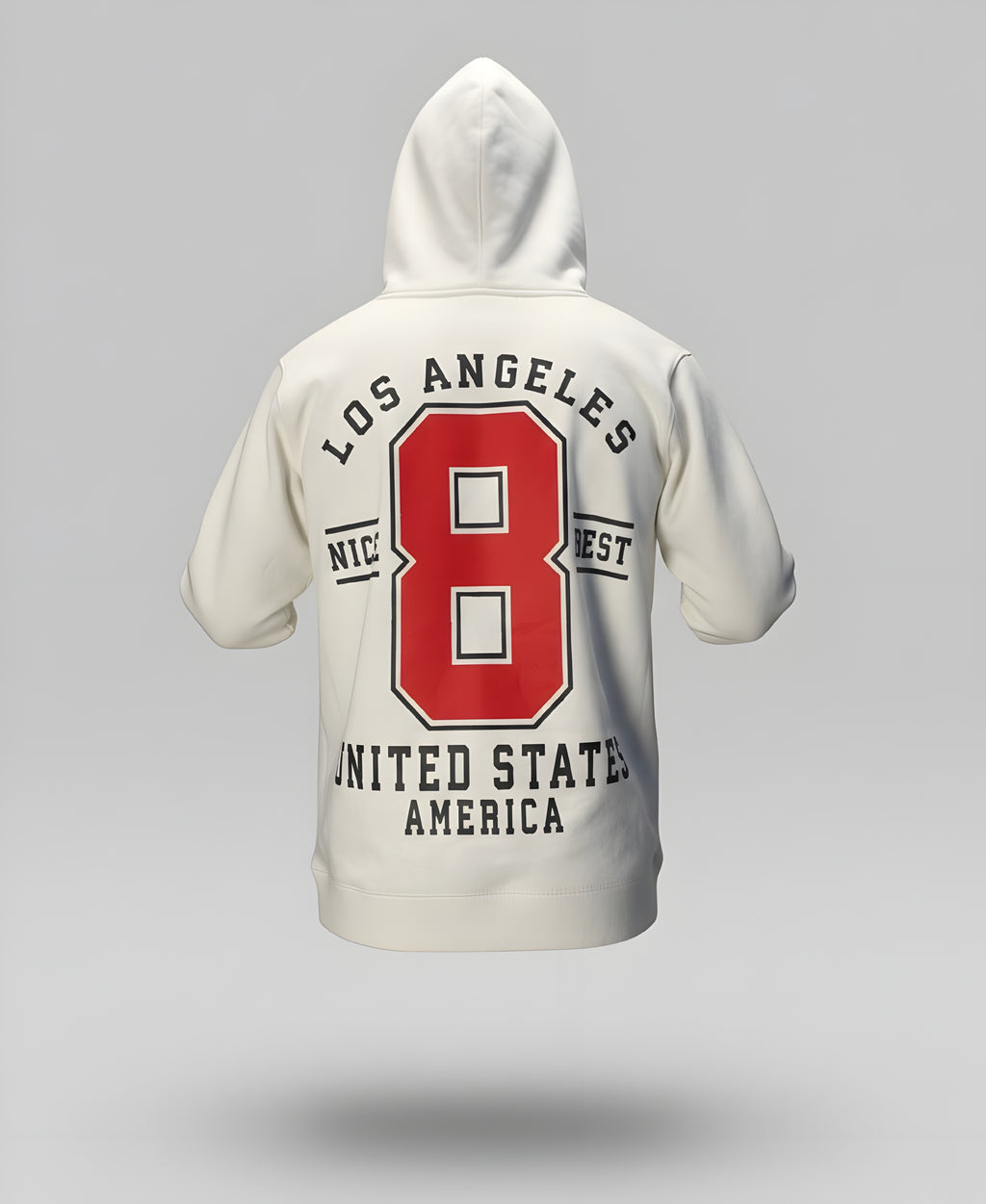 Los Angeles Varsity Hoodie | Collegiate 8 Back Print Oversized Fleece Pk