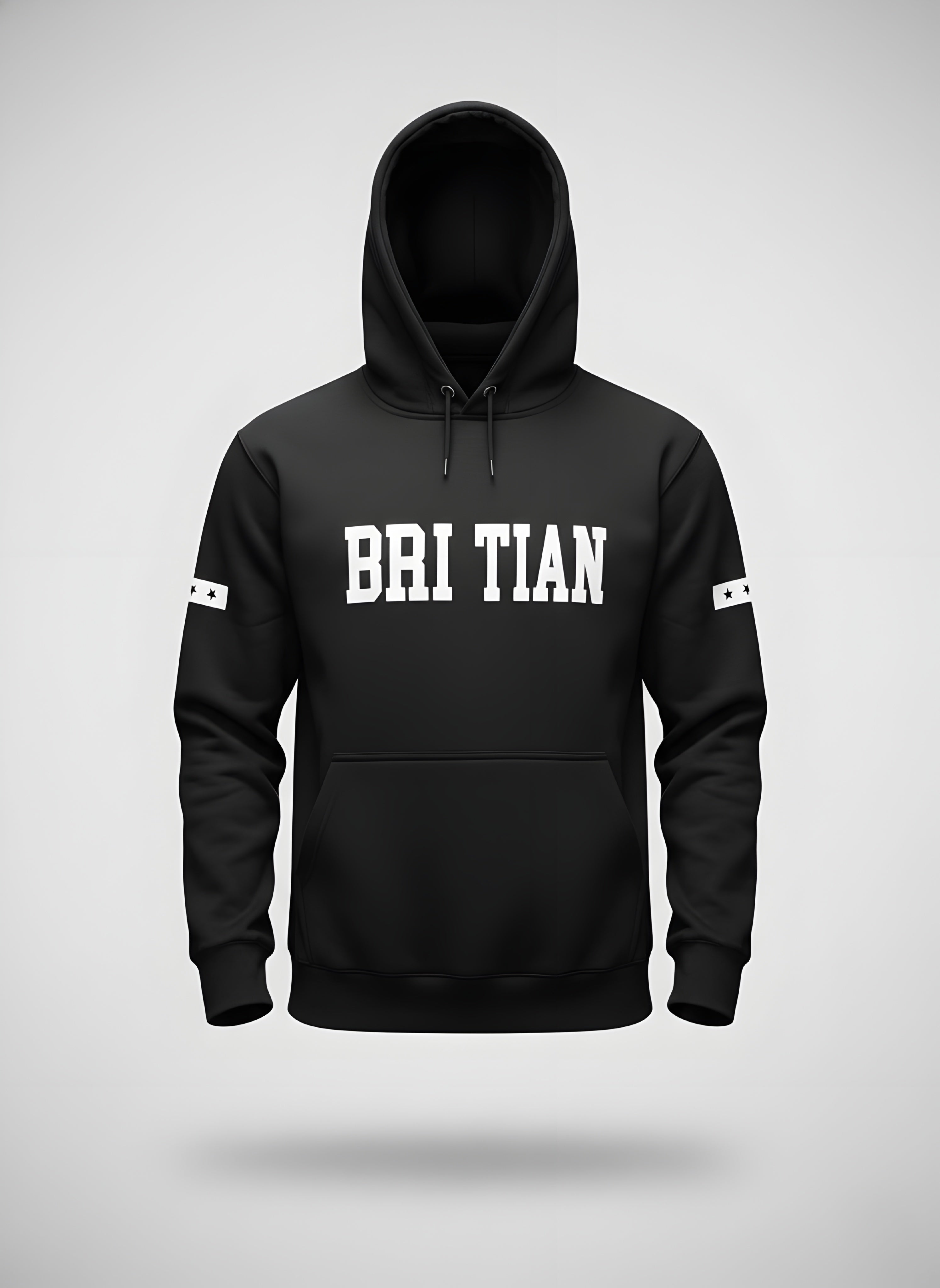 Varsity BRI TIAN Hoodie | Bold Letter Graphic Oversized Fit Fleece Pakistan