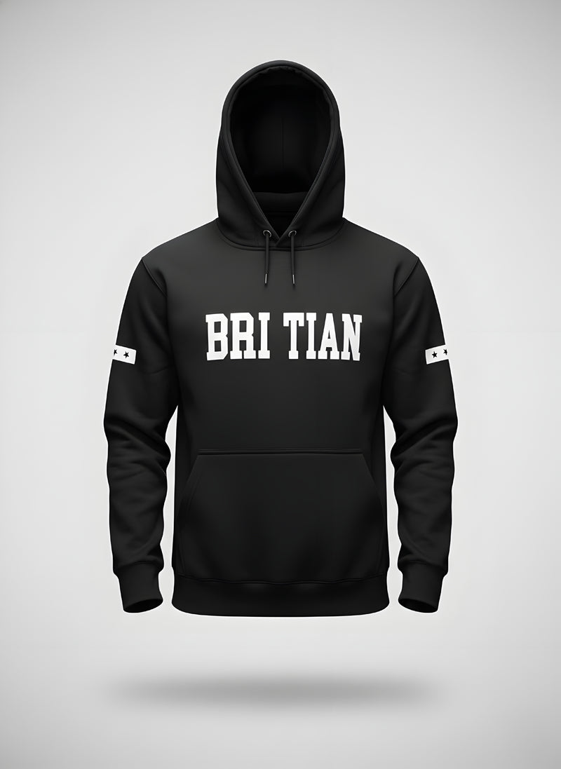 Varsity BRI TIAN Hoodie | Bold Letter Graphic Oversized Fit Fleece Pakistan