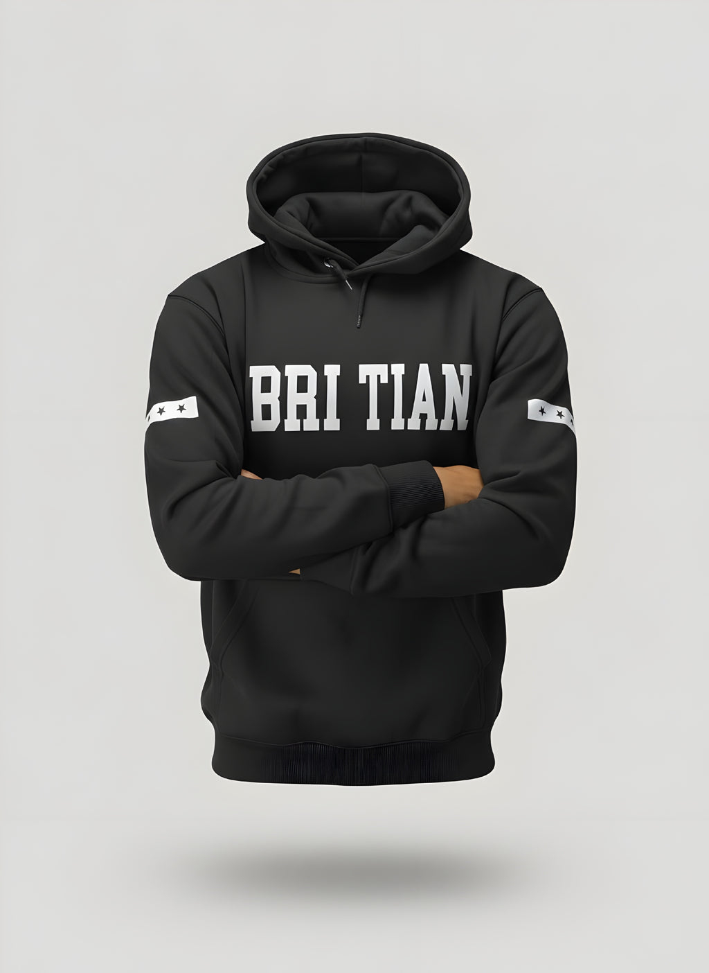 Varsity BRI TIAN Hoodie | Bold Letter Graphic Oversized Fit Fleece Pakistan