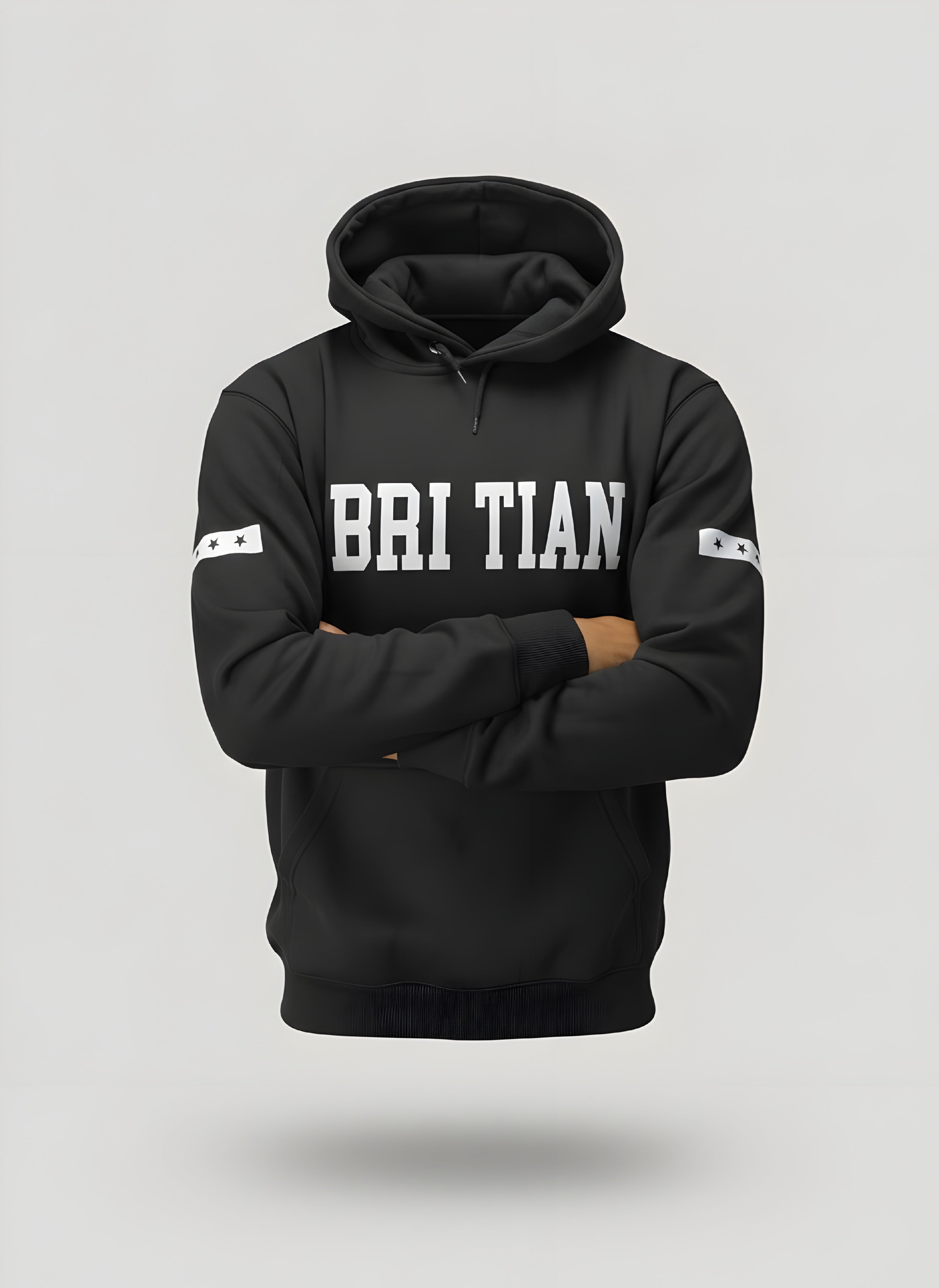 Varsity BRI TIAN Hoodie | Bold Letter Graphic Oversized Fit Fleece Pakistan