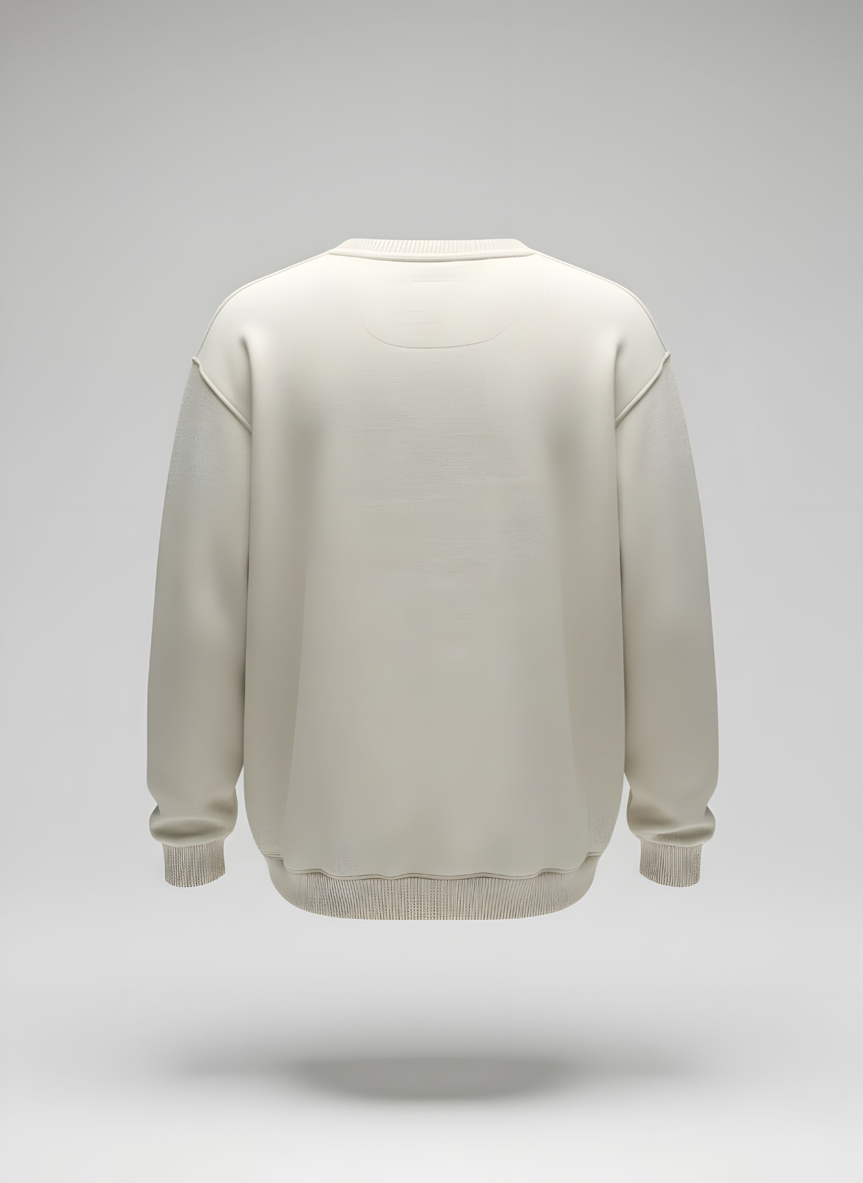 Los Angeles Crewneck Sweater | Collegiate Block Font Pullover Off White Pk