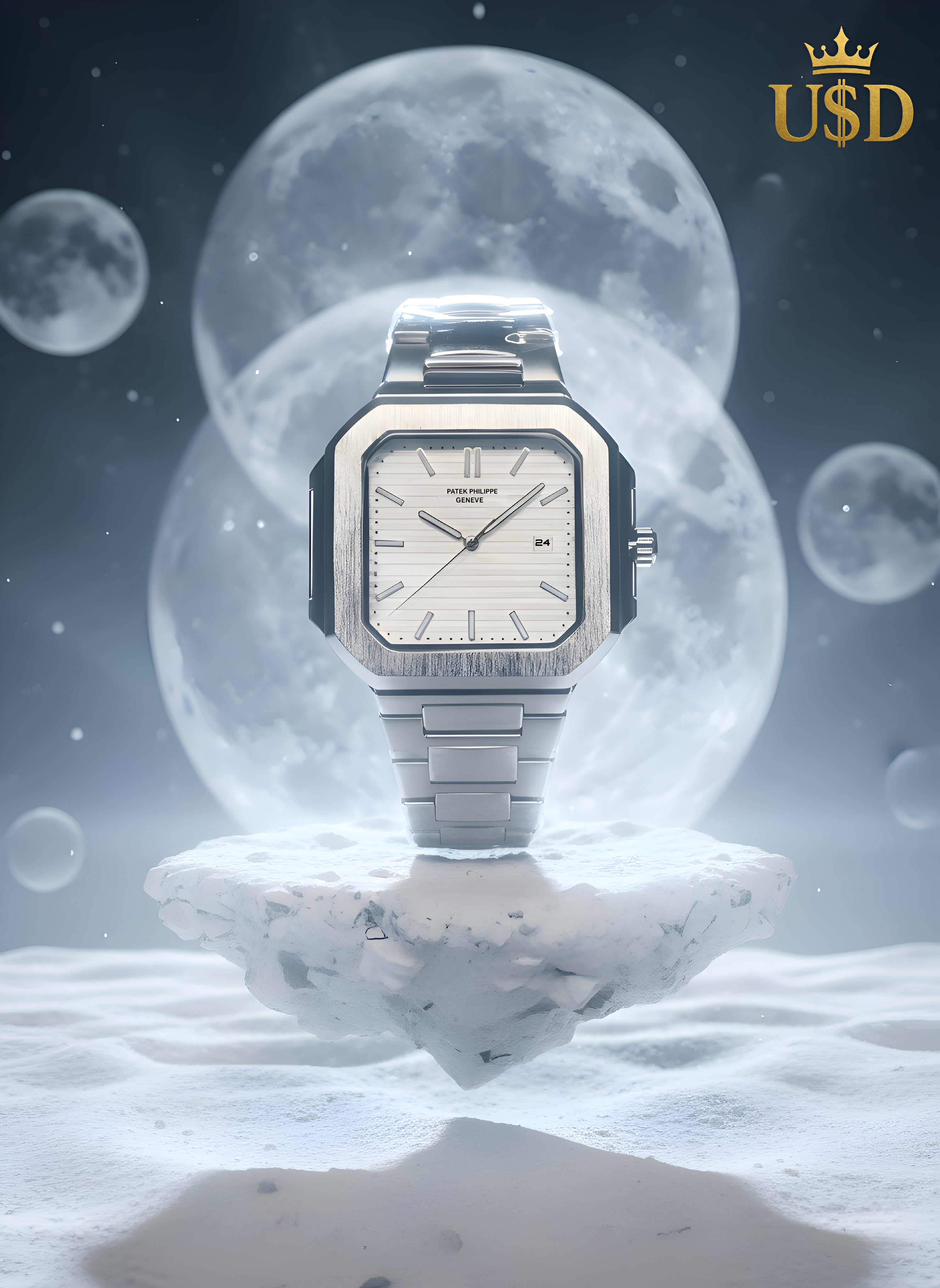 Patek Philippe Cubitus 5821/1A-001 – Silvery-White Dial – Stainless Steel – 45mm