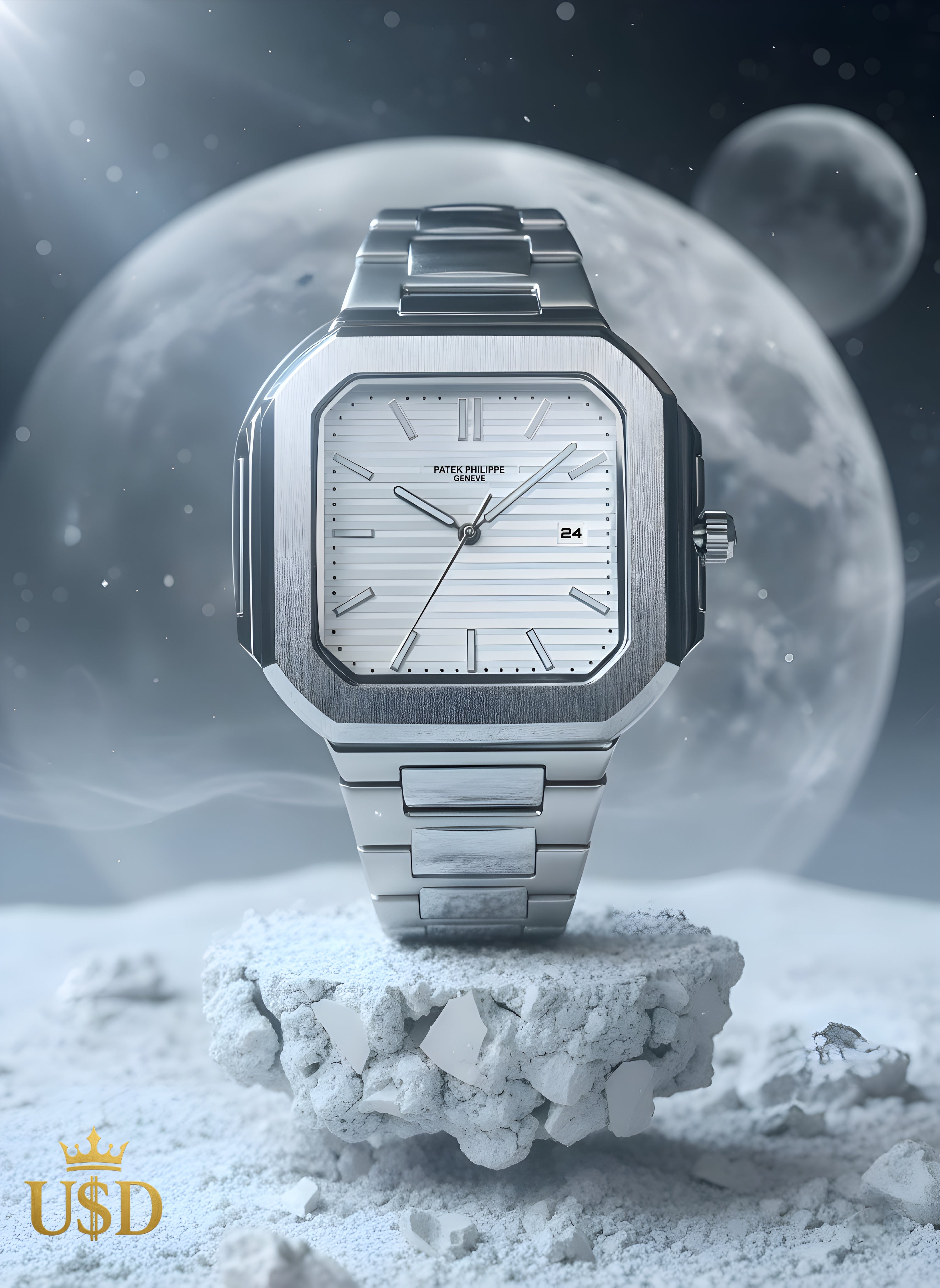 Patek Philippe Cubitus 5821/1A-001 – Silvery-White Dial – Stainless Steel – 45mm