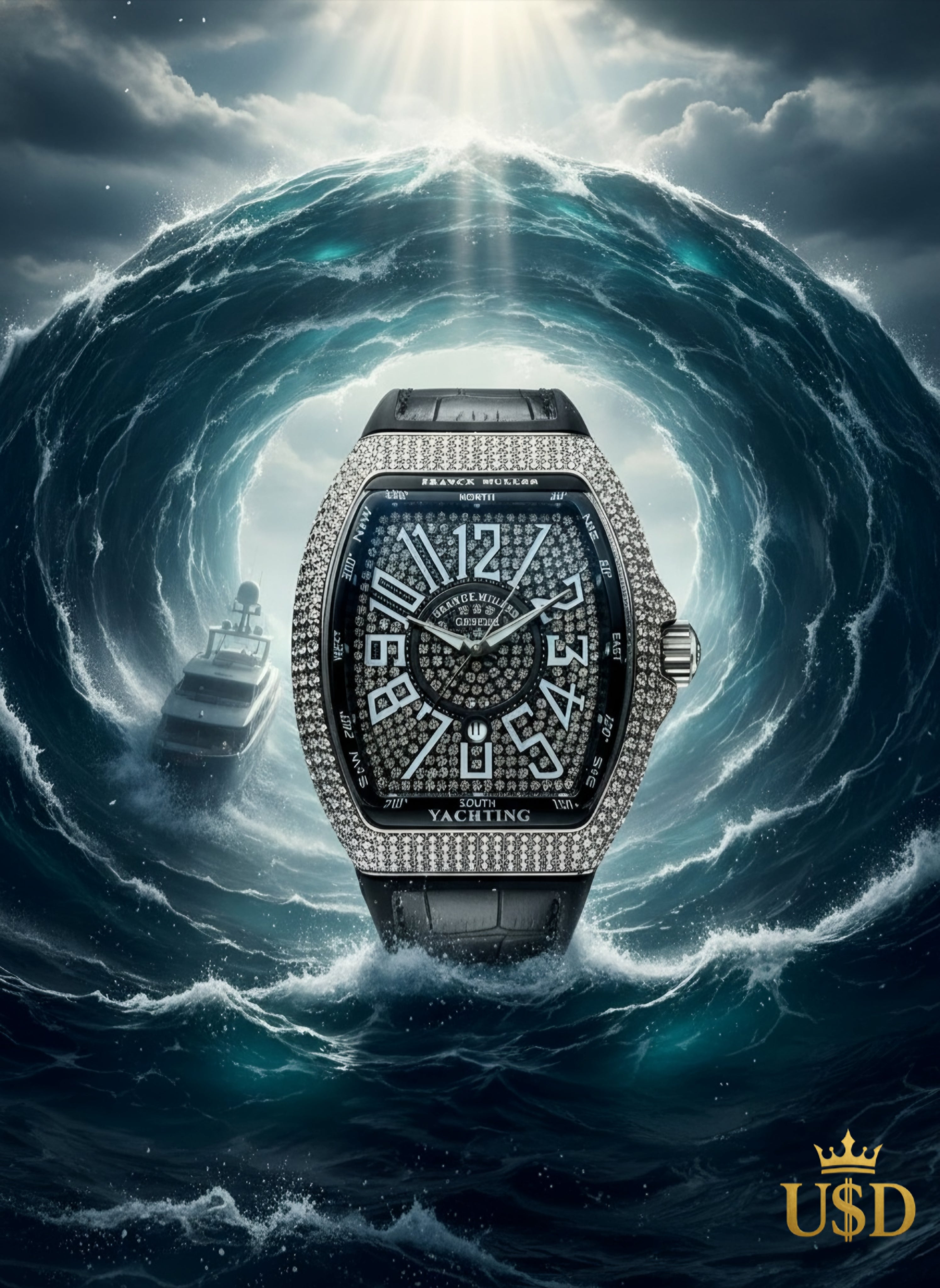 Franck Muller Vanguard Yachting V45 – Stealth Black Dial – Master Edition